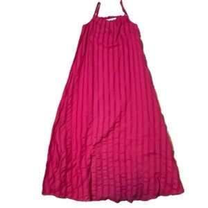 Steve Madden BB Dakota Spaghetti Strap Lined Bright Rose Pink Maxi Dress XS